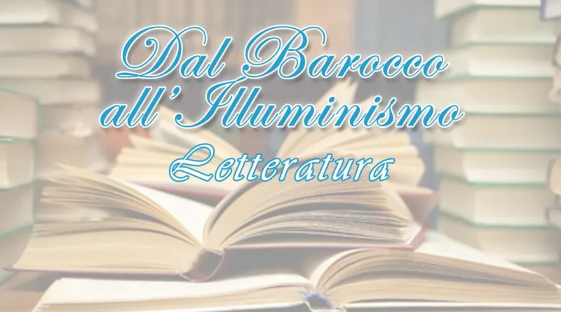 Letteratura dal Barocco all'Illuminismo